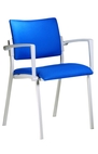 Jednací židle SQUARE ŠEDÝ PLAST